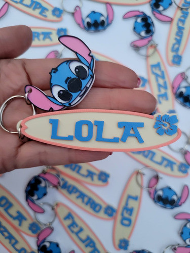 Souvenir Identificadores Personalizados Stitch  X10 Unidades 1