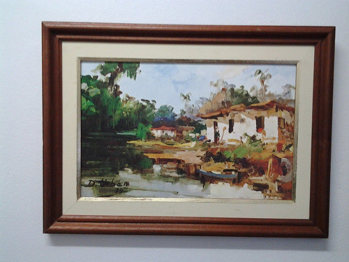745- Djalma Urban. Ose 40x55cm Com Moldura. Paisagem Urbana 0