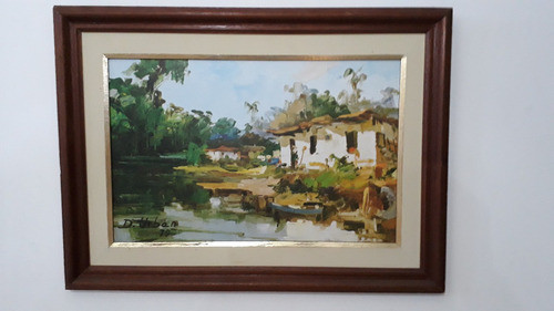 745- Djalma Urban. Ose 40x55cm Com Moldura. Paisagem Urbana 1