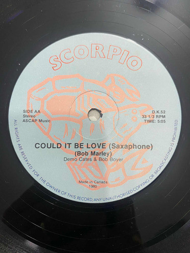 Lp Mix Reggae- Demo Cates E Bob Boyer ( Could It Be Love ) 1
