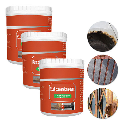 3x300g De Tinta Anticorrosiva Metálica Tinta À Base De Água 0