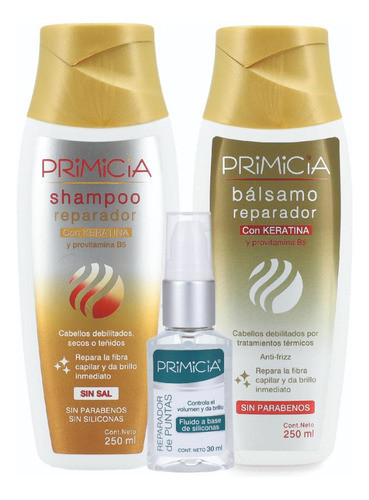 Shampoo Primicia + Balsamo Reparacion De Puntas 0
