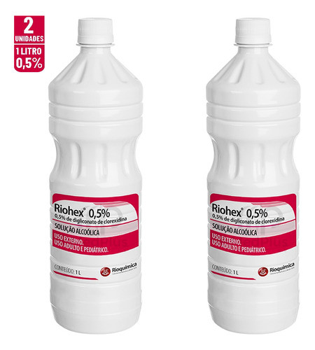 Riohex Clorexidina 0,5% Solução Alcoólica 2 Litros 1
