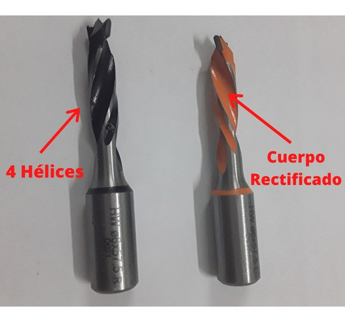 Mecha Fresa Madera Ciega No Pasante Derecha 4mm 1