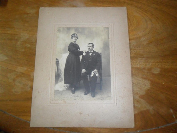 Antigua Foto Fotografia Novios Vestido Negro Garcia Hermanos 0