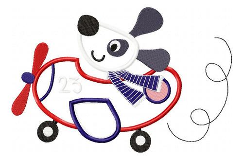 Matriz Para Bordados Maq Infantil Perro Perrito Piloto 627 0