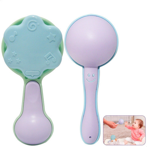 Sonajero Bebe Didáctico X2 Piezas Juguete 0