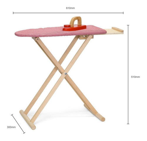 Juguete Tabla De Planchar Para Niños De Madera Viga 1
