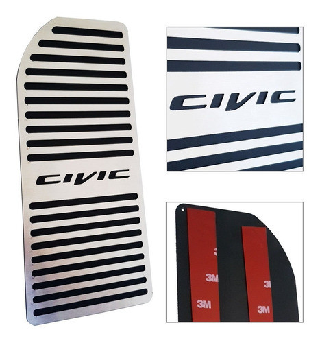 Descanso De Pé Aço Escovado Honda Civic 2015 1