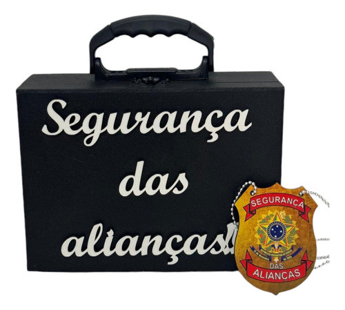 Maleta Segurança Das Alianças Prata+distintivo Brinde 0