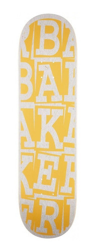 Shape Skate Maple Baker 8.25 Ribbon Stack Yellow 1