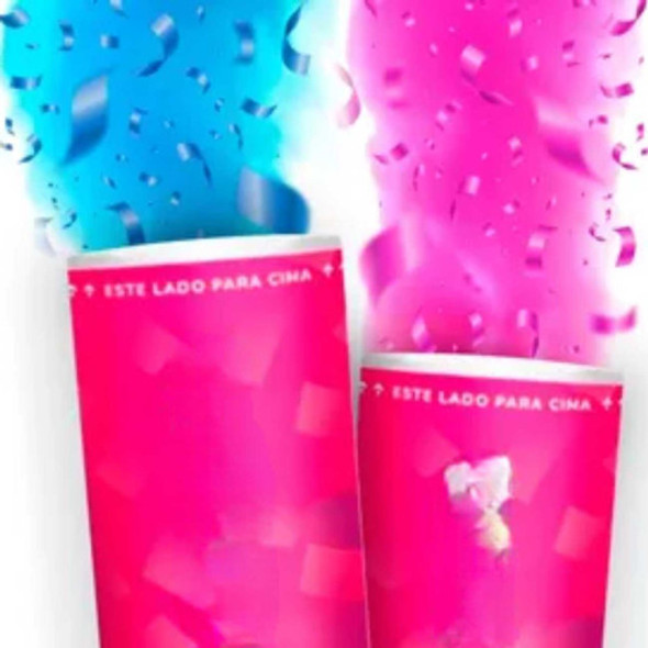 2 Lança Confente Fumaça Chá Revelação Menino Azul 1