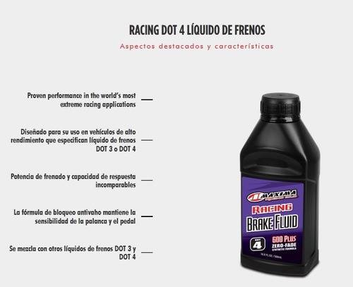 Liquido De Freno Moto Dot 4 Racing Maxima Made In Usa 1