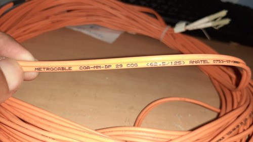 Cabo Fibra Optica Metrocable Coa Mm Dp 29 Cog 62.5 125 10m 1