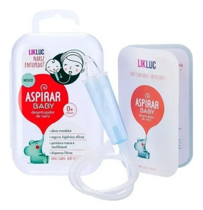 Aspirador Nasal Sugador Em Silicone Para Bebe Com Estojo 0