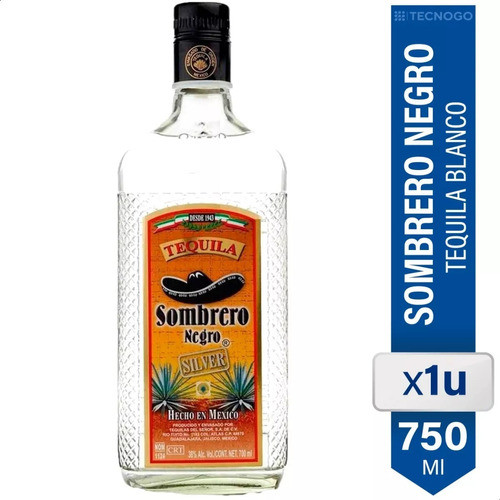 Tequila Sombrero Negro Blanco 750ml Origen Mexico 0
