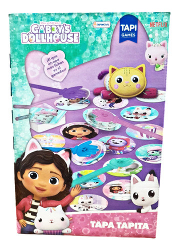 Juego De Mesa Memoria  Tapa Tapita Gabby Dollhouse 1