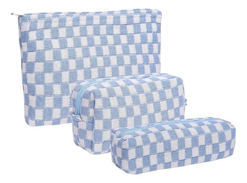 Bolsa De Maquillaje De 3 Piezas Bolsa De Cosméticos Grande P 0