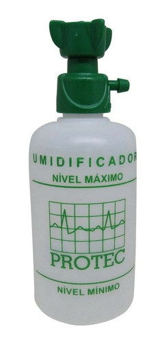 Frasco Umidificador 250ml Plástico Oxigênio 0