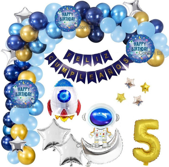 Set Globos Espacio Astronauta Cohete Luna  Espacial 0 Set Globos Espacio Astronauta Cohete Luna  Espacial 0