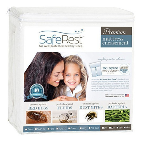 Protector De Colchón Saferest  Premium 912 Pulgadas  Imperme 0