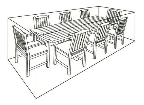 Funda Para Mesa Y Bancos De Exterior Transparente 0