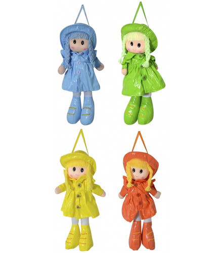 Muñeca De Trapo 26cm. Vestida De Lluvia 0