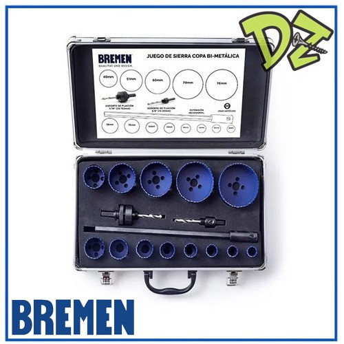 Set De Sierra Copa Bi Metalica 16 Pz (19-76mm) Bremen 6672 1