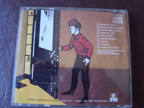 Joaquín Sabina Hotel, Dulce Hotel  Cd Original  Impecable 1