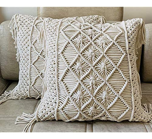 Fundas De Almohada Decorativas, Fundas De Cojín De Macramé, 0