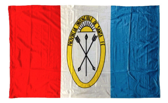 Bandera De Santa Fe 90 X 150 Cm. Oficial - Reforzada C/tiras 0