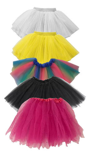Saia Saiote Tule Tutu Festas Fantasia Carnaval 0