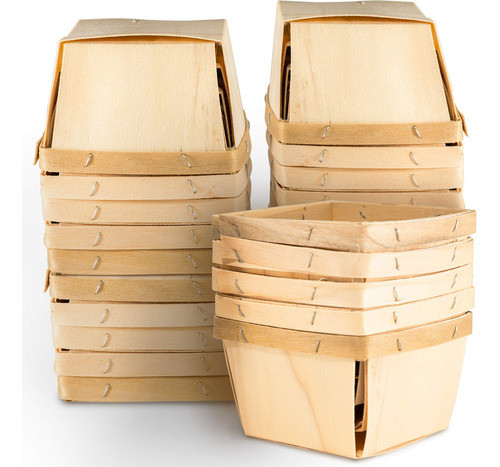 Canastas De Regalo De Madera De Una Pinta (paquete De 25); P 0
