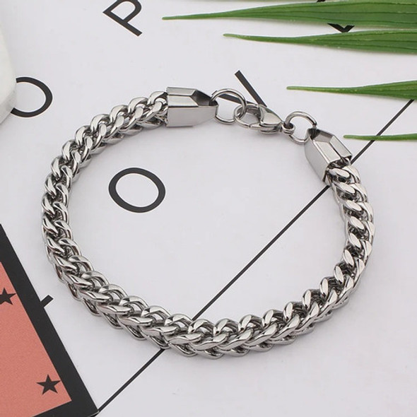 Combo Collar Tridente De Acero + Pulsera +caja 1