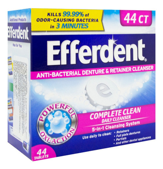 Efferdent Tabletas Limpiadoras Protesis Dentales X 102 6c 1