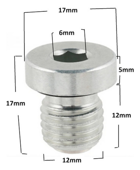 Tornillo Tapón Aceite Drenaje Magnético Xr250 Tornado 1