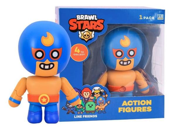 Brawl Stars Figura Articulada El Primo 16,5cm Brw6500 . 0