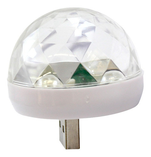 Luz Led Efecto Bola Espejos Fiesta Multicolor Ritmica Usb 0