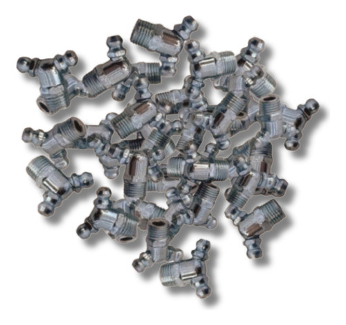 Kit Bico Pino Graxeiro P/ Lubrificação 10mm Dupla 50 Un 0