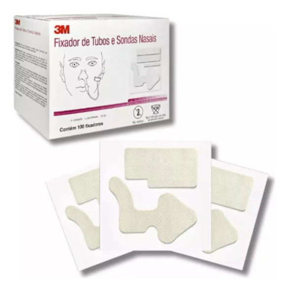 3m Fixador De Tubos E Sondas Nasais - 10 Und 0