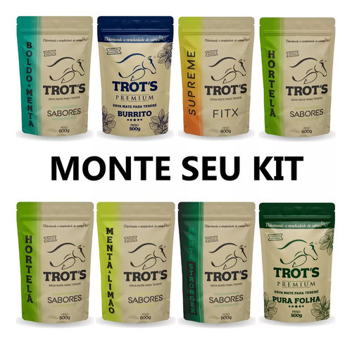 Tereré Erva Premium Trot´s 500g Monte Seu Kit 5 Unidades 0