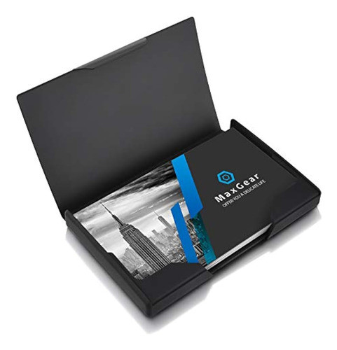 Estuche Para Tarjetas De Presentación Maxgear De Acero Inoxi 0