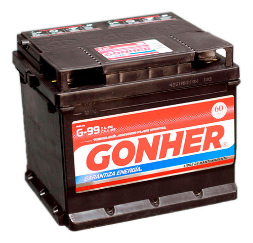Batería 75 Amp Gonher G-99 A Nafta Hasta 1300cc G P 0