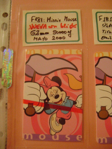Tarjeta Telefonica Disney Minnie Mouse Serie F 181 Con Blist 1