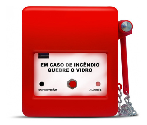 Kit Com 10 Un. Acionador Para Alarme Incêndio C/martelo  Hdx 1