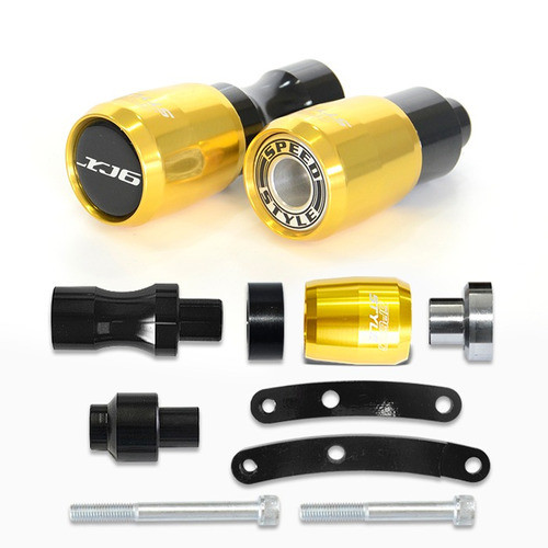 Slider Dianteiro Speed Style Yamaha Xj6f 2010 A 2018 Ouro 0