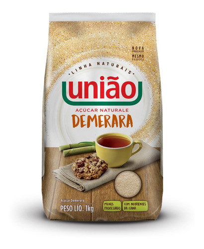 Açúcar Naturale Demerara Pacote 1kg União 0