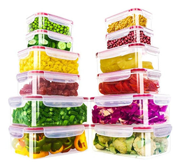 Utopia Kitchen - Juego De Recipientes De Plástico Para Alime 0