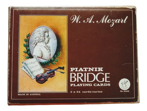 Naipes Austriacos Piatnik Bridge Imagen Mozart Austri 0