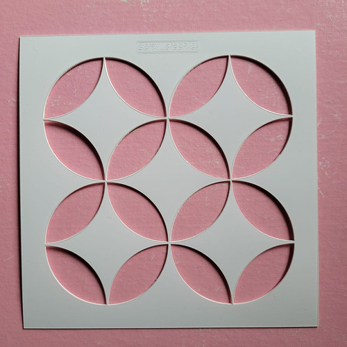 Stencil Plantilla 15x15 Mosaico Sevilla Paredes Pisos Mueble 0